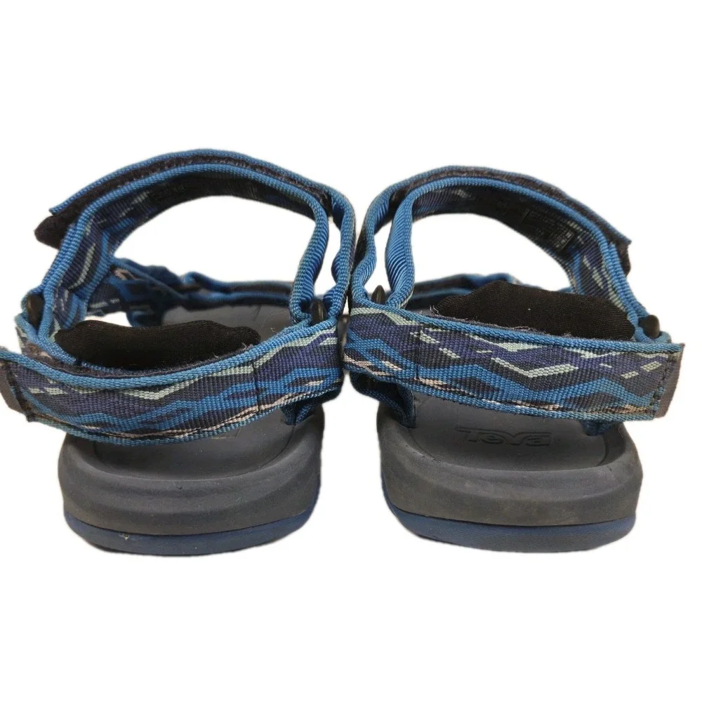 Teva Hurricane XLT2 Big Kids' Size 5 Womens 7 Blue Geometric Print Beach Walking